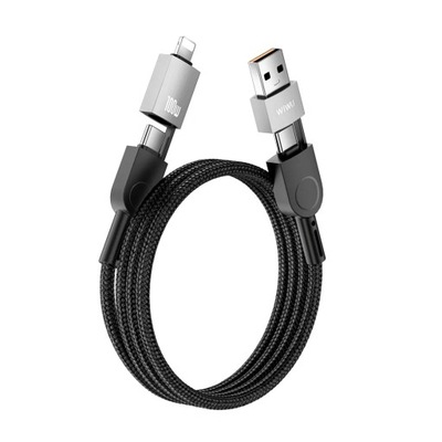 WiWU - Kabel USB serii Raptor Wi-C051 4w1 Fast Charging USB A/USB C do C+L