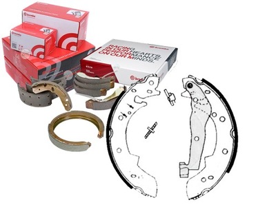 BREMBO КОМПЛЕКТ КОЛОДОК ШАЛЬМІВНИХ BRE, S 68 505