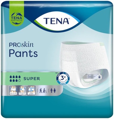 Majtki chłonne wciągane TENA Pants XL x12