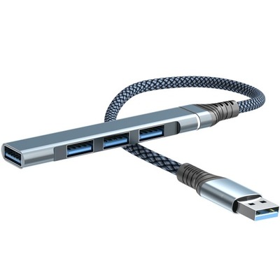 Koncentrator USB A z wieloma portami do dodatkowego rozdzielacza laptopa