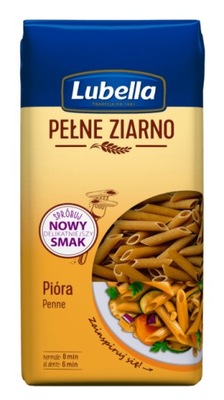 Makaron pełnoziarnisty pióra penne 400g Lubella