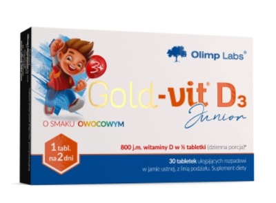 OLIMP Gold-Vit D3 Junior Witamina D 30 tabletek