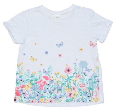 H&M BLUZKA MOTYLKI 12-18M 86