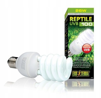 EXO-TERRA REPTILE UVB100 25W ŻARÓWKA ReptiGlo 5.0