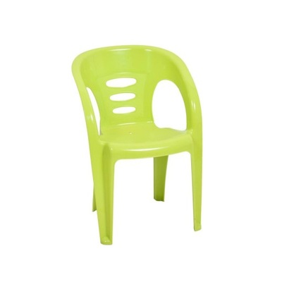 Krzesełko dziecięce fotelik dla dzieci stołek dziecięcy krzesło limonkowe
