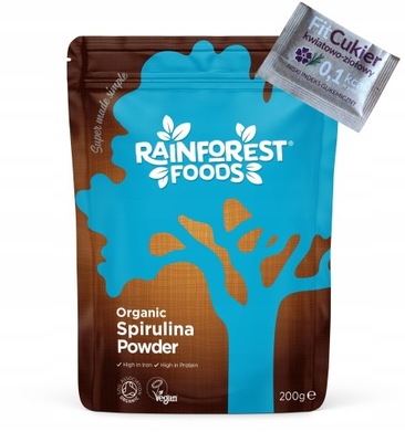Spirulina Rainforest Foods EKO Spirulina proszek 200 g
