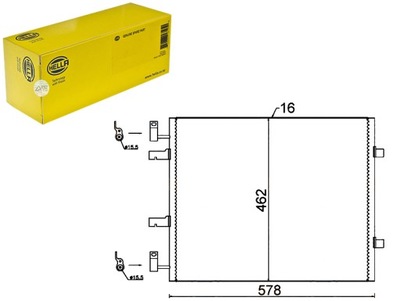 CONDENSADOR HELLA 4417652 93854159 4417650 93857127  