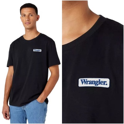 WRANGLER LOGO MĘSKI T-SHIRT KOSZULKA NADRUK 5XL