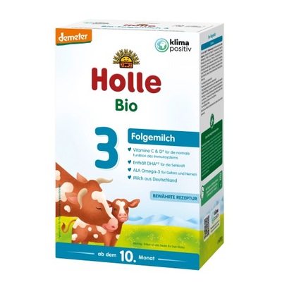 Holle BIO 3 mleko modyfikowane dla niemowląt 600g
