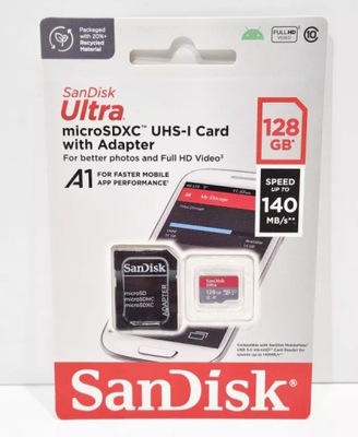KARTA PAMIĘCI SANDISK ULTRA 128GB