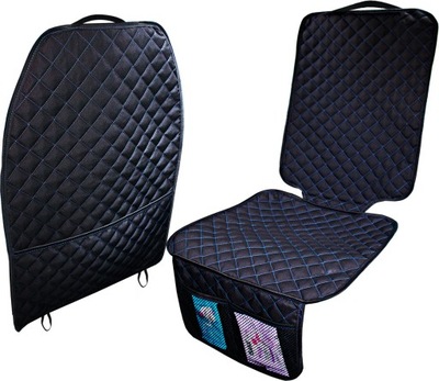 JUEGO ALFOMBRILLA PARA SILLA AUTO + PROTECCIÓN ASIENTOS PROTECCIÓN ORRGANIZER  