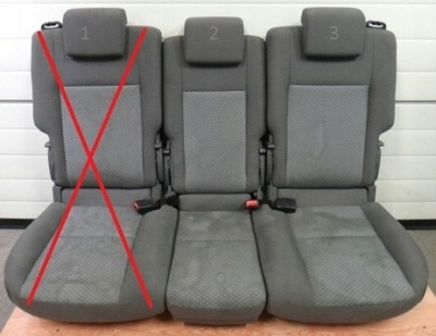 Ford c-max 07 r заднее сиденье задняя сиденье фото №1