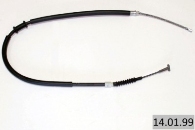 Трос гальма fiat multipla 98- ліва гальмівні барабани фото №1