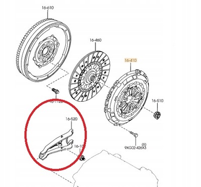 Mazda оригінальний номер оригінальні вилка вичавний mazda 3/6/cx7 r2a116460 фото №1