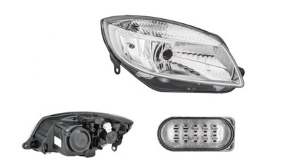 Фара правий skoda fabia roomster 06-hella фото №1