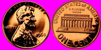 1 Cent USA 1960 st LUSTRZANY /PROOF /U 681