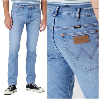Męskie spodnie jeansowe dopasowane Wrangler 11MWZ W42 L32