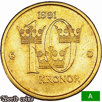 10 KORON 1991 SZWECJA