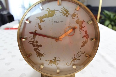 Kolekcjonerski Mosiężny zegar -Kienzle Automati