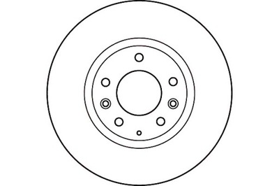 Trw гальмівні диски гальмівні 2szt mazda 6 2.0 mzr gh фото №1