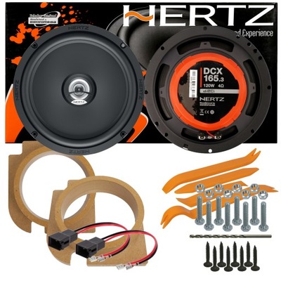 ZAM MANUFACTURADO ORIGINAL ALTAVOCES HERTZ VW GOLF 3 VENTO PARTE DELANTERA DISTANCIAS  