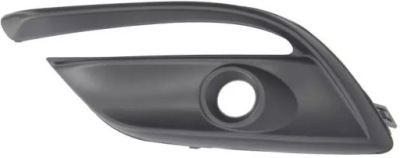 Решітка радіатора бампера перед l do: mazda 3 bn 02.17-03.19 blic 5513-00-3478923p з отворами na протитуманні фари, пластик, чорний фото №1