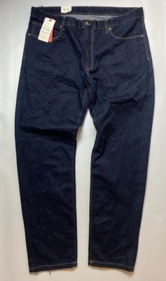 Cottonfield HAAKON Granatowe nowe Spodnie Jeansy W 38 L 32