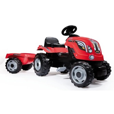 SMOBY 710108 Traktor z przyczepą FARMER XL czerwony na pedały