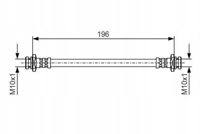 BOSCH 1 987 481 A34 CABLE DE FRENADO ELÁSTICO  