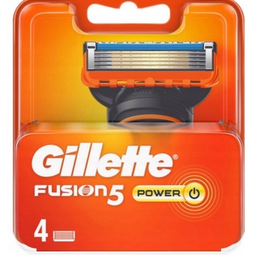 WKŁADY DO MASZYNKI GILLETTE FUSION POWER 4 SZT