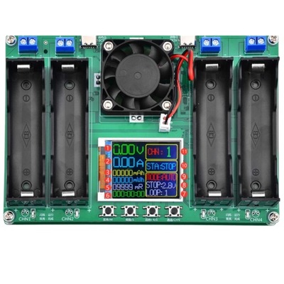 Miernik Tester pojemności ogniw akumulatorów 4 x 18650 USB