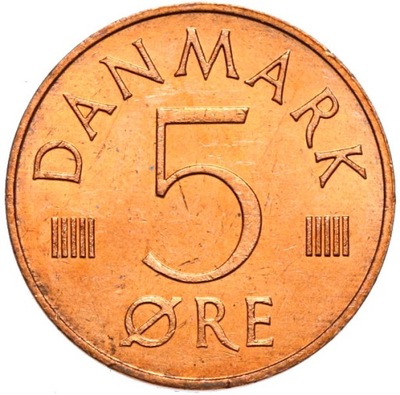 Dania - moneta - 5 Ore Oere 1982 - Stan UNC