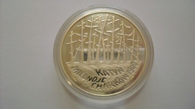 Moneta 20 zł Katyń 1995 r. stan L
