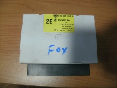 Модуль комфорту vw fox lift 5z0959433m фото №1