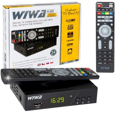 Tuner DVB-T2 Wiwa PRO H.265 Dekoder