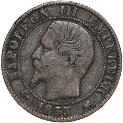 Francja 5 centymów 1855 K