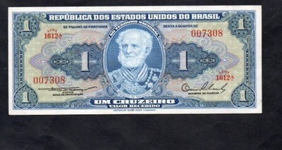 BANKNOT BRAZYLIA -- 1 CRUZEIRO -- 1954-1958 rok