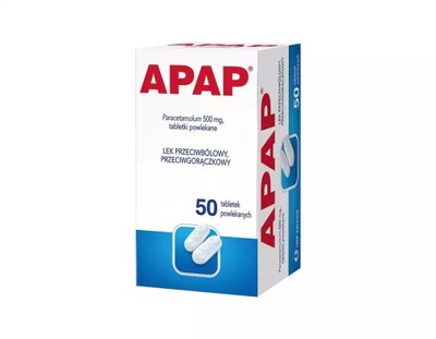 Apap Tabletki powlekane 50 tabletek 50 szt. tabletki