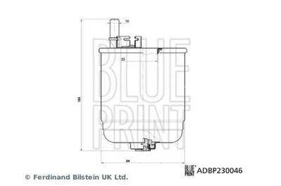 FILTRO COMBUSTIBLES ADBP230046  