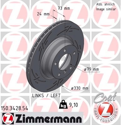 DISCO HAMULC. BMW 3 E90 05-11 LP  