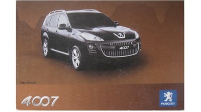 PEUGEOT 4007 07-12 LIBRO MANTENIMIENTO INGLESA ENG  