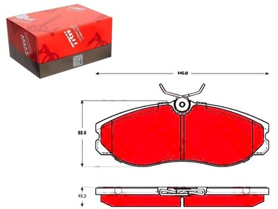 Trw тормозные колодки тормозные nissan перед terrano фото №1