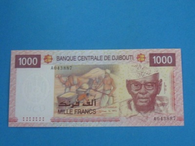 Dżibuti Banknot 1000 Francs A ! 2005 UNC P-42
