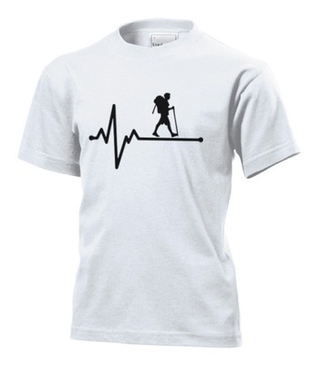 Koszulka dziecięca Linia życia EKG turystyka L