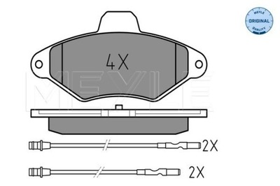 TRINKELĖS STABDŽIŲ CITROEN PRIEK. XANTIA 1,6-3,0 93-03 Z JUTIKLIU 0252163117 