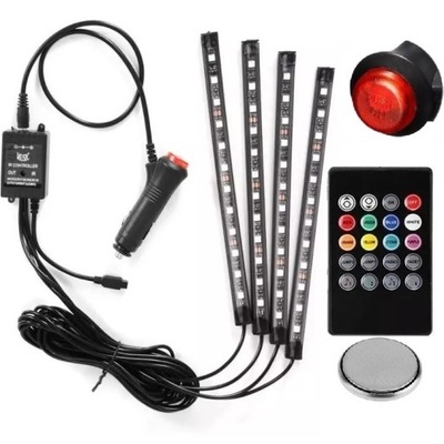 CORREAS DIODO LUMINOSO LED 12V - ILUMINACIÓN LEDOWE LEDY INTERIOR AUTO CINTA CABINAS COCHE  