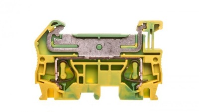 Złączka szynowa 2-przewodowa 4mm2 żółto-zielona ST