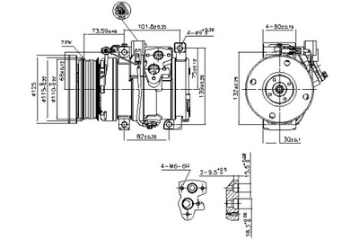 NISSENS COMPRESOR DE ACONDICIONADOR TOYOTA FJ CRUISER LAND CRUISER PRADO  