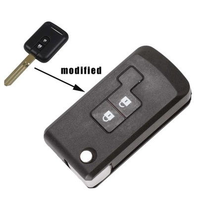 Remote Straight/Flip Car Key Case Shell Upgrade For Nissan Qashqai p~26683