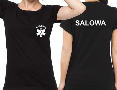 Salowa eskulap koszulka medyczna 2XL czarna